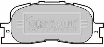 Комплект тормозных колодок, дисковый тормоз BORG & BECK купить