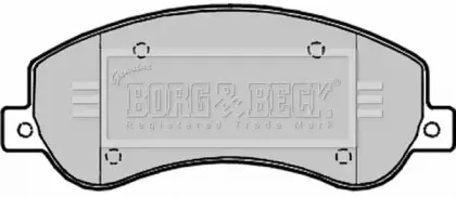 Комплект тормозных колодок, дисковый тормоз BORG & BECK купить