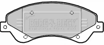 Комплект тормозных колодок, дисковый тормоз BORG & BECK купить