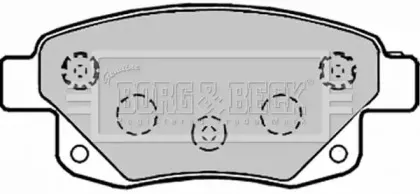 BBP1966 BORG & BECK - Гальмівні колодки до дисків BORG & BECK купить