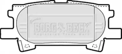 Комплект тормозных колодок, дисковый тормоз BORG & BECK купить