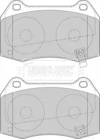 Комплект тормозных колодок, дисковый тормоз BORG & BECK купить
