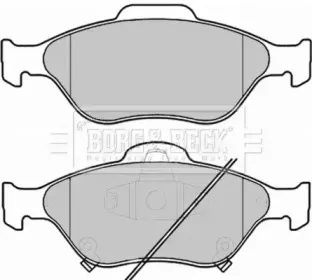 Комплект тормозных колодок, дисковый тормоз BORG & BECK купить