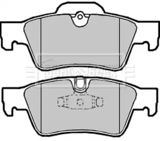 Комплект тормозных колодок, дисковый тормоз BORG & BECK купить