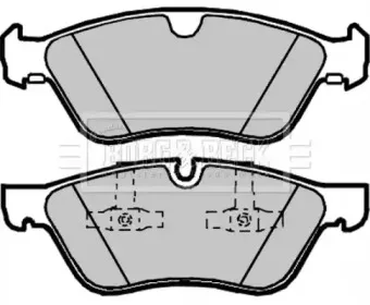 Комплект тормозных колодок, дисковый тормоз BORG & BECK купить