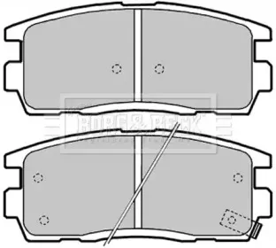 Комплект тормозных колодок, дисковый тормоз BORG & BECK купить