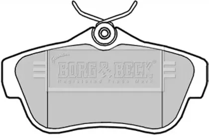 Комплект тормозных колодок, дисковый тормоз BORG & BECK купить