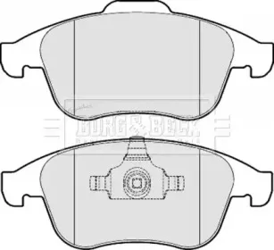 Комплект тормозных колодок, дисковый тормоз BORG & BECK купить