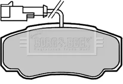 Комплект тормозных колодок, дисковый тормоз BORG & BECK купить