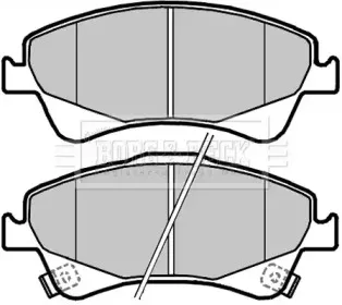 Комплект тормозных колодок, дисковый тормоз BORG & BECK купить