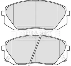 Комплект тормозных колодок, дисковый тормоз BORG & BECK купить