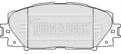 Комплект тормозных колодок, дисковый тормоз BORG & BECK купить