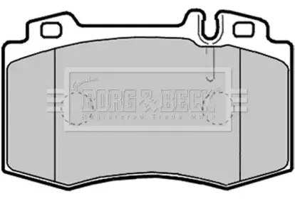 Комплект тормозных колодок, дисковый тормоз BORG & BECK купить