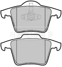 Комплект тормозных колодок, дисковый тормоз BORG & BECK купить