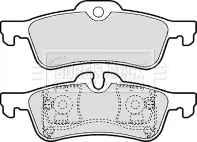 Комплект тормозных колодок, дисковый тормоз BORG & BECK купить