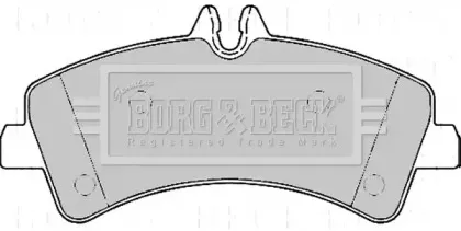 Комплект тормозных колодок, дисковый тормоз BORG & BECK купить