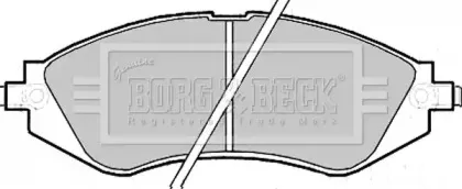 Комплект тормозных колодок, дисковый тормоз BORG & BECK купить