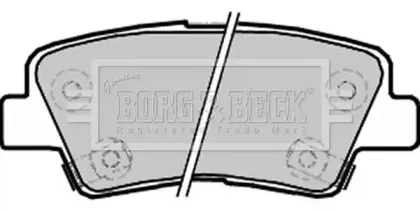 Комплект тормозных колодок, дисковый тормоз BORG & BECK купить