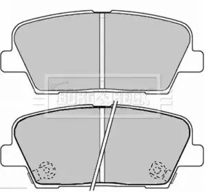 Комплект тормозных колодок, дисковый тормоз BORG & BECK купить