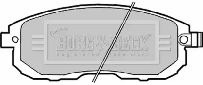 Комплект тормозных колодок, дисковый тормоз BORG & BECK купить