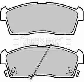 Комплект тормозных колодок, дисковый тормоз BORG & BECK купить