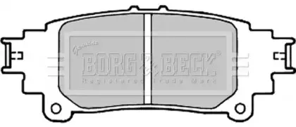 Комплект тормозных колодок, дисковый тормоз BORG & BECK купить