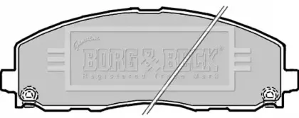 Комплект тормозных колодок, дисковый тормоз BORG & BECK купить