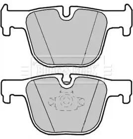 Комплект тормозных колодок, дисковый тормоз BORG & BECK купить