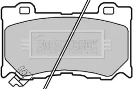 Комплект тормозных колодок, дисковый тормоз BORG & BECK купить