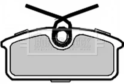 Комплект тормозных колодок, дисковый тормоз BORG & BECK купить