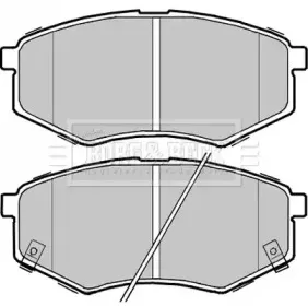 Комплект тормозных колодок, дисковый тормоз BORG & BECK купить