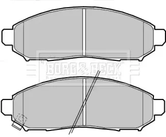 Комплект тормозных колодок, дисковый тормоз BORG & BECK купить