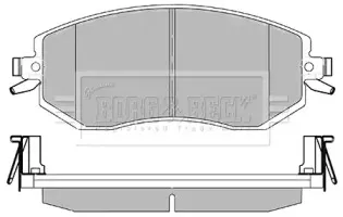 Комплект тормозных колодок, дисковый тормоз BORG & BECK купить