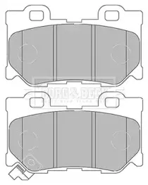Комплект тормозных колодок, дисковый тормоз BORG & BECK купить