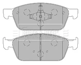 Комплект тормозных колодок, дисковый тормоз BORG & BECK купить
