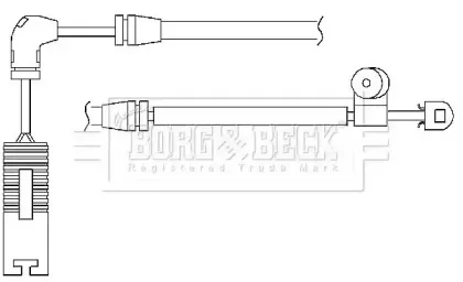 Сигнализатор, износ тормозных колодок BORG & BECK купить