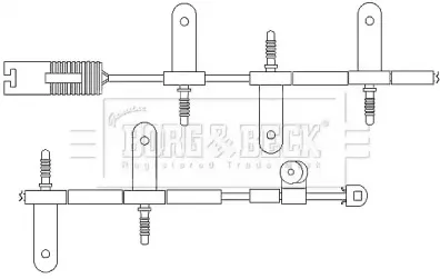 Сигнализатор, износ тормозных колодок BORG & BECK купить