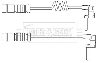 Сигнализатор, износ тормозных колодок BORG & BECK купить