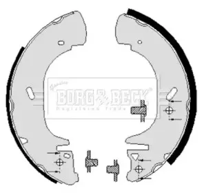 Комплект тормозных колодок BORG & BECK купить