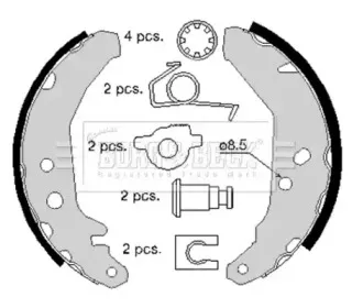 Комплект тормозных колодок BORG & BECK купить