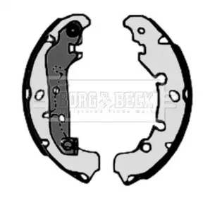 Комплект тормозных колодок BORG & BECK купить