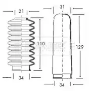 Пыльник, рулевое управление BORG & BECK купить