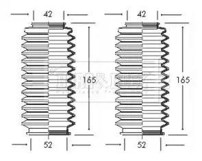 Пыльник, рулевое управление BORG & BECK купить