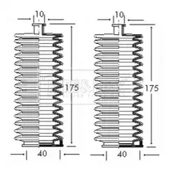 Пыльник, рулевое управление BORG & BECK купить
