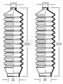 Пыльник, рулевое управление BORG & BECK купить