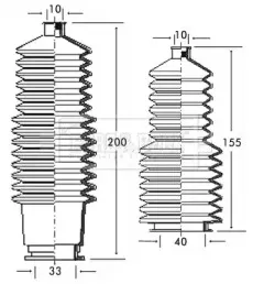 Пыльник, рулевое управление BORG & BECK купить