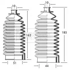 Пыльник, рулевое управление BORG & BECK купить