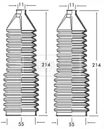 Пыльник, рулевое управление BORG & BECK купить