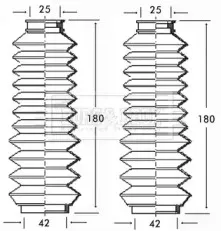 Пыльник, рулевое управление BORG & BECK купить