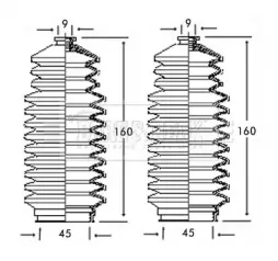 Пыльник, рулевое управление BORG & BECK купить